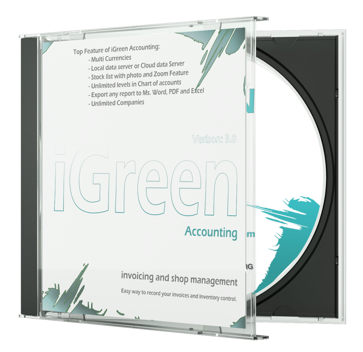 CD of iGreen accounting software