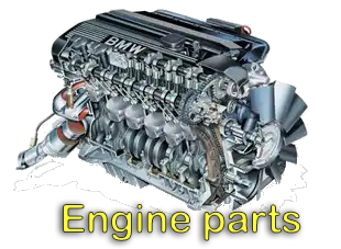 Spare parts of engines of car